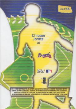 2000 Stadium Club - 3 X 3 Luminous #5A Chipper Jones Back