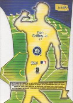 2000 Stadium Club - 3 X 3 Luminous #8A Ken Griffey Jr. Back