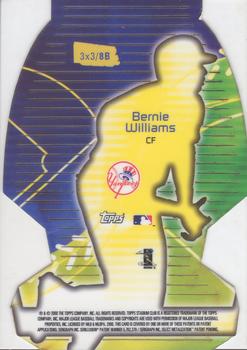 2000 Stadium Club - 3 X 3 Luminous #8B Bernie Williams Back