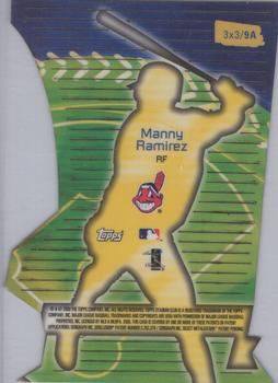 2000 Stadium Club - 3 X 3 Luminous #9A Manny Ramirez Back
