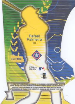 2000 Stadium Club - 3 X 3 Luminous #10C Rafael Palmeiro Back