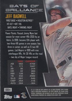 2000 Stadium Club - Bats of Brilliance #BB4 Jeff Bagwell Back
