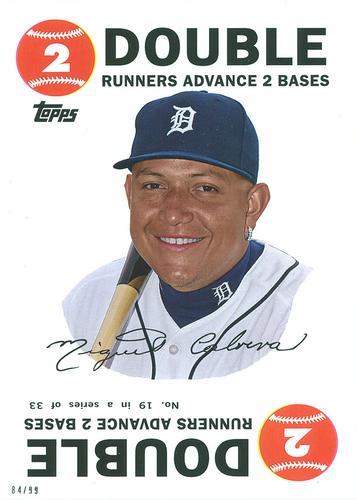2015 Topps Archives 1968 Topps Baseball Game 5x7 #19 Miguel Cabrera Front