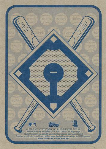 2015 Topps Archives 1968 Topps Baseball Game 5x7 #29 Carlos Gomez Back