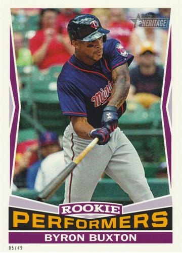 2015 Topps Heritage Rookie Performers 5x7 #RP-10 Byron Buxton Front