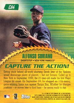 2000 Stadium Club - Capture the Action #CA4 Alfonso Soriano Back