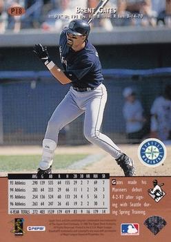 1997 Upper Deck Seattle Mariners Stadium Giveaway #P18 Brent Gates Back