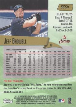 2000 Stadium Club - Chrome Preview #SCC11 Jeff Bagwell Back