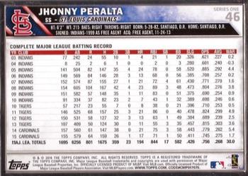 2016 Topps - Framed #46 Jhonny Peralta Back