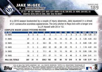 2016 Topps - Purple #189 Jake McGee Back
