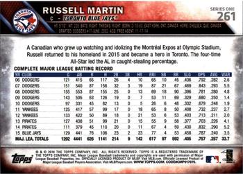 2016 Topps - Purple #261 Russell Martin Back