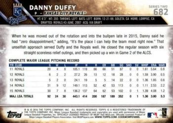 2016 Topps - Purple #682 Danny Duffy Back