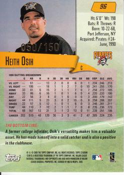 2000 Stadium Club - First Day Issue #96 Keith Osik Back