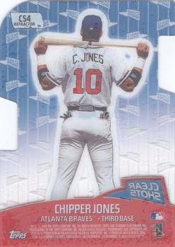 2000 Stadium Club Chrome - Clear Shots Refractors #CS4 Chipper Jones  Back