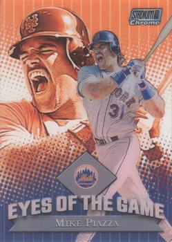 2000 Stadium Club Chrome - Eyes of the Game #EG2 Mike Piazza  Front