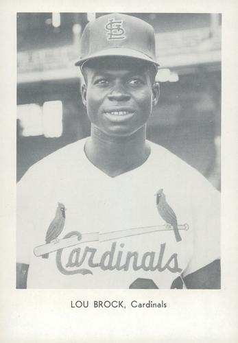1965 Sports Service St. Louis Cardinals #NNO Lou Brock Front