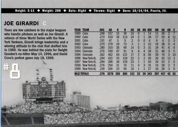 2000 Fox Sports Net Chicago Cubs #NNO Joe Girardi Back