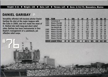 2000 Fox Sports Net Chicago Cubs #NNO Daniel Garibay Back