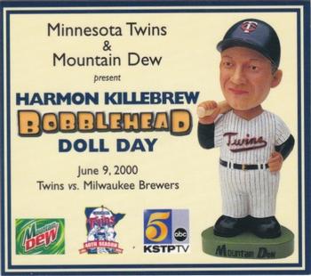 2000-09 Minnesota Twins Bobblehead Cards #NNO Harmon Killebrew Front