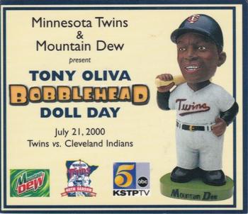 2000-09 Minnesota Twins Bobblehead Cards #NNO Tony Oliva Front