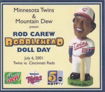 2000-09 Minnesota Twins Bobblehead Cards #NNO Rod Carew Front