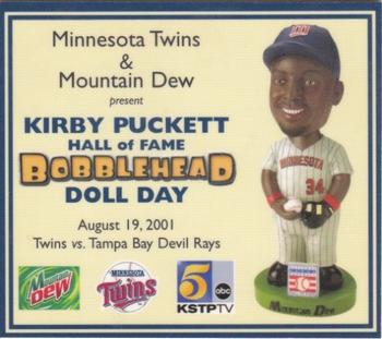 2000-09 Minnesota Twins Bobblehead Cards #NNO Kirby Puckett Front