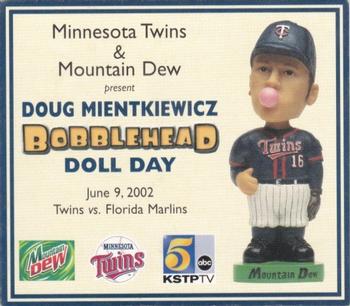 2000-09 Minnesota Twins Bobblehead Cards #NNO Doug Mientkiewicz Front