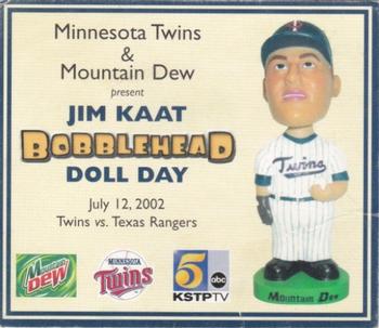 2000-09 Minnesota Twins Bobblehead Cards #NNO Jim Kaat Front