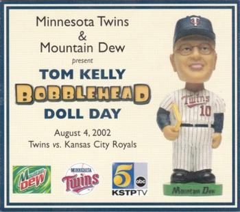 2000-09 Minnesota Twins Bobblehead Cards #NNO Tom Kelly Front