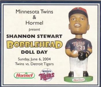 2000-09 Minnesota Twins Bobblehead Cards #NNO Shannon Stewart Front