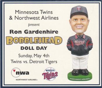 2000-09 Minnesota Twins Bobblehead Cards #NNO Ron Gardenhire Front