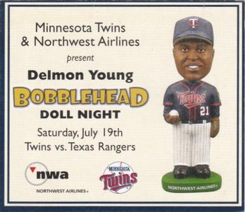 2000-09 Minnesota Twins Bobblehead Cards #NNO Delmon Young Front
