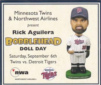2000-09 Minnesota Twins Bobblehead Cards #NNO Rick Aguilera Front