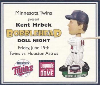 2000-09 Minnesota Twins Bobblehead Cards #NNO Kent Hrbek Front