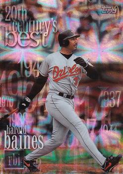 2000 Topps - 20th Century Best Sequential #CB11 Harold Baines Front