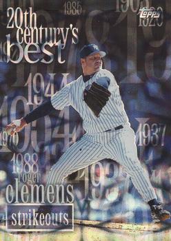 2000 Topps - 20th Century Best Sequential #CB12 Roger Clemens Front