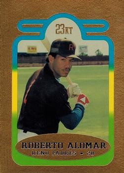 1993 Bleachers 23KT Roberto Alomar #1 Roberto Alomar Front