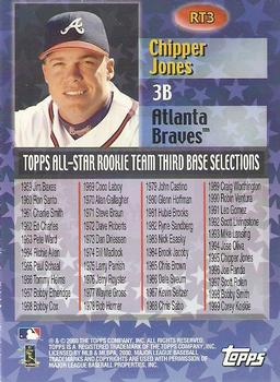 2000 Topps - All-Star Rookie Team #RT3 Chipper Jones Back