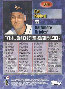 2000 Topps - All-Star Rookie Team #RT4 Cal Ripken Jr. Back