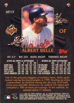 2000 Topps - All-Topps #AT17 Albert Belle Back