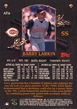 2000 Topps - All-Topps #AT6 Barry Larkin Back