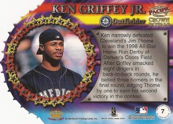 1998 Pacific Crown Royale - All-Stars #7 Ken Griffey, Jr. Back