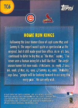 2000 Topps - Combos #TC6 Home Run Kings (Sammy Sosa / Mark McGwire) Back