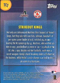 2000 Topps - Combos #TC7 Strikeout Kings (Randy Johnson / Pedro Martinez) Back
