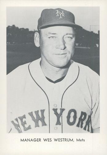 1966 Sports Service New York Mets Set B #NNO Wes Westrum Front