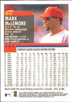 2000 Topps - Home Team Advantage #23 Mark McLemore Back