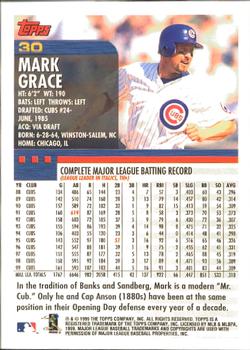 2000 Topps - Home Team Advantage #30 Mark Grace Back