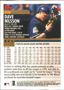 2000 Topps - Home Team Advantage #69 Dave Nilsson Back