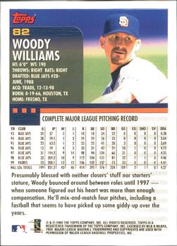 2000 Topps - Home Team Advantage #82 Woody Williams Back