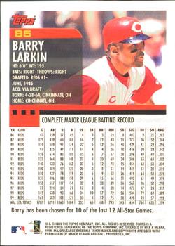 2000 Topps - Home Team Advantage #85 Barry Larkin Back